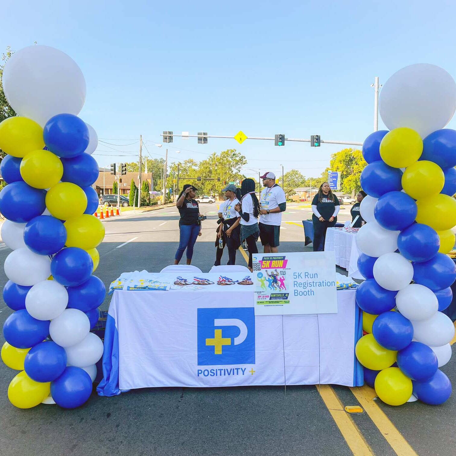 People Path to Positivity 5K Run Check In Tables